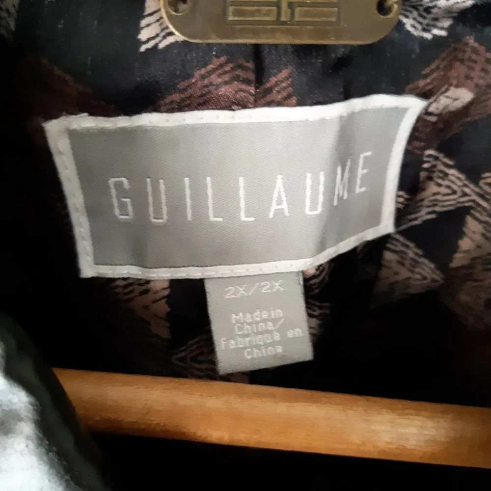 Guillaume Black Leather Jacket Size 2X - Picture 3 of 5